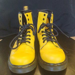 DR. MARTENS 1460 COMBAT BOOT - KIDS YELLOW